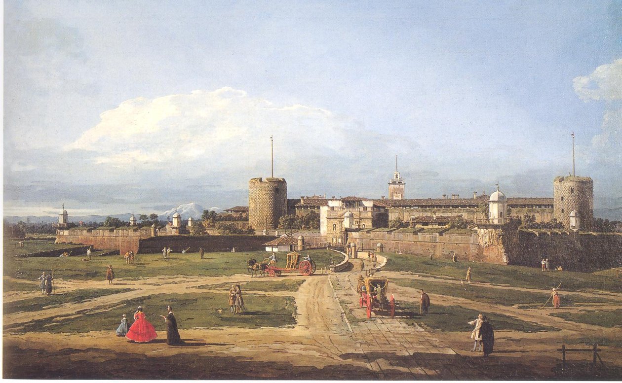 Castello Sforzesco di Milano da Bernardo Bellotto