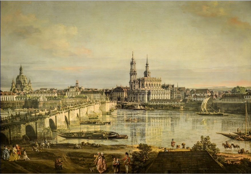 Città vecchia di Dresda da Bernardo Bellotto