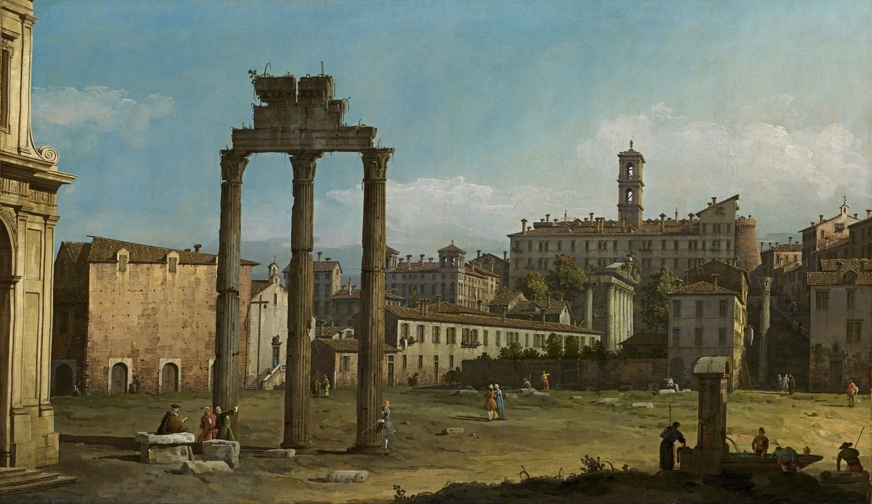 Rovine del Foro, Roma da Bernardo Bellotto