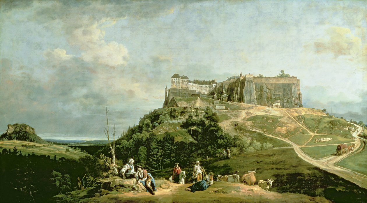 La Fortezza di Königstein da Bernardo Bellotto