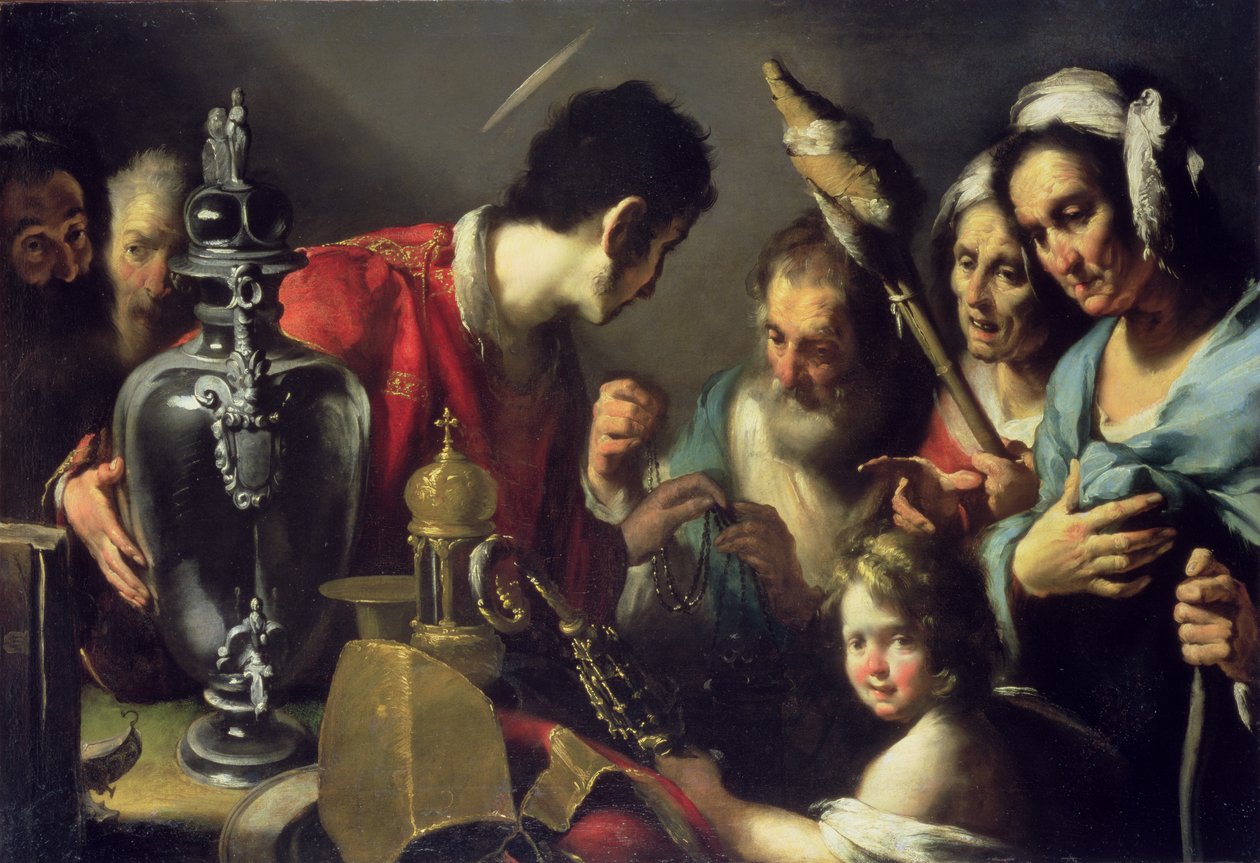 La Carità di San Lorenzo da Bernardo Strozzi