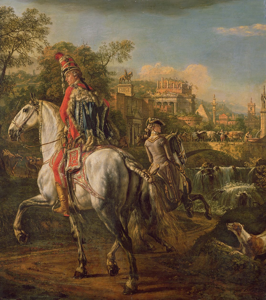 Un ussaro a cavallo, 1773 da Bernardo Bellotto