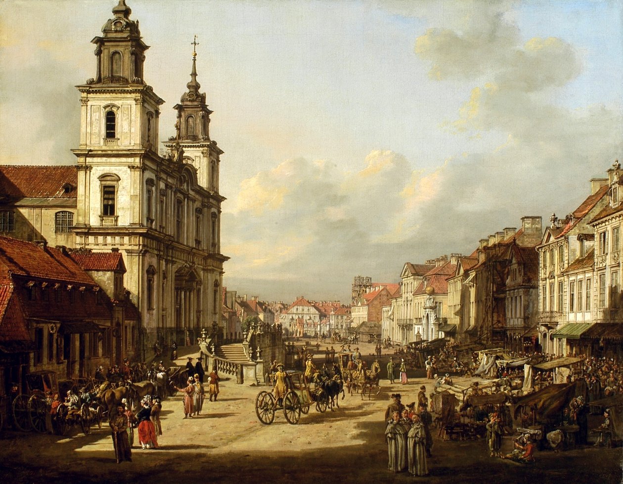 Chiesa della Santa Croce a Varsavia. da Bernardo Bellotto