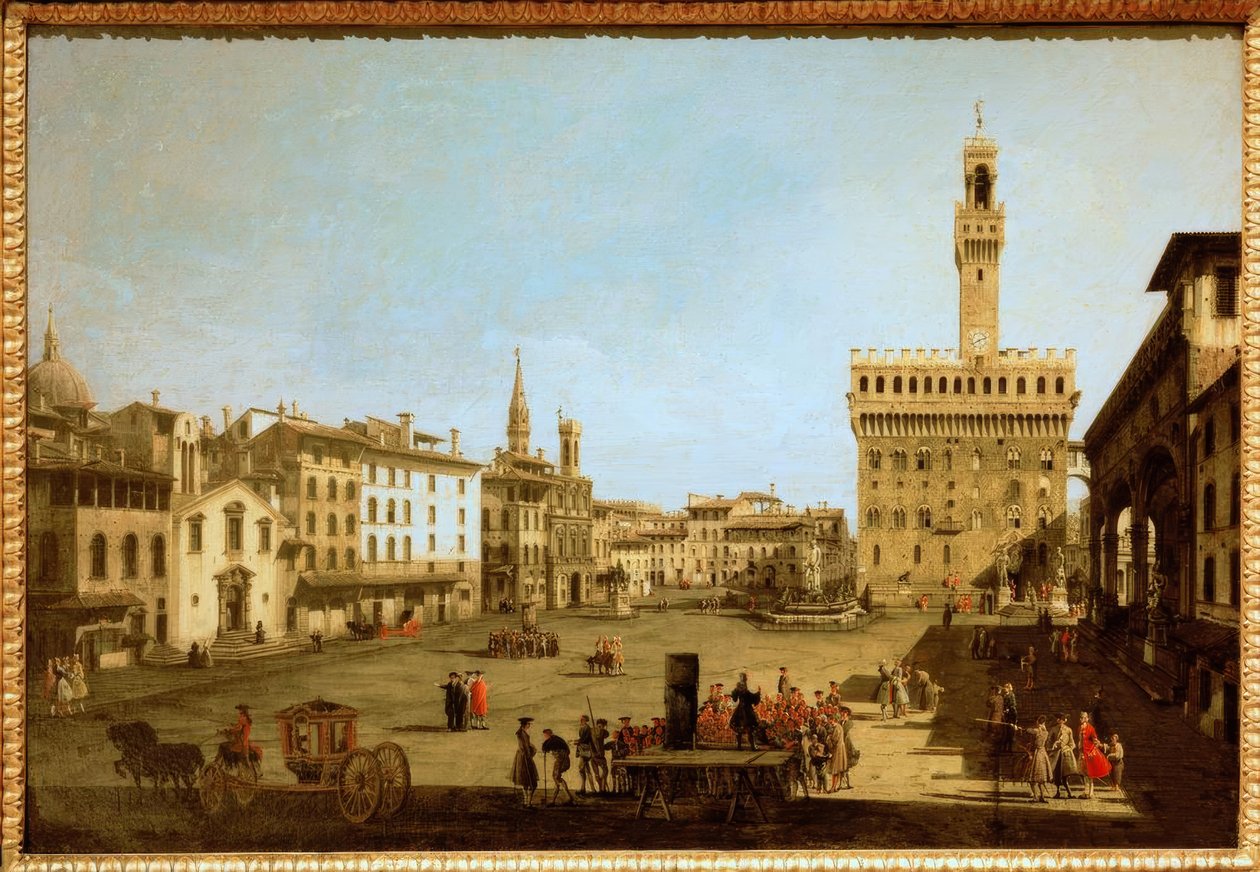 Piazza della Signoria da Bernardo Bellotto