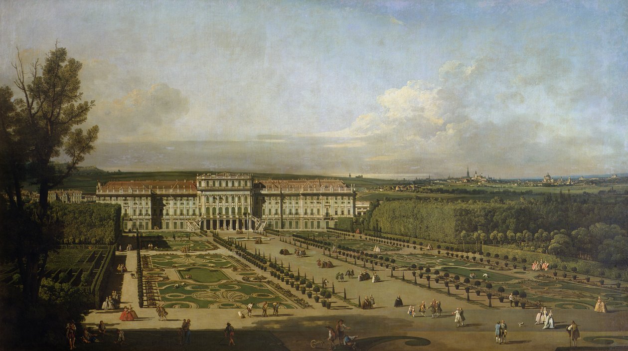 Palazzo e giardini di Schönbrunn, 1759-61 da Bernardo Bellotto