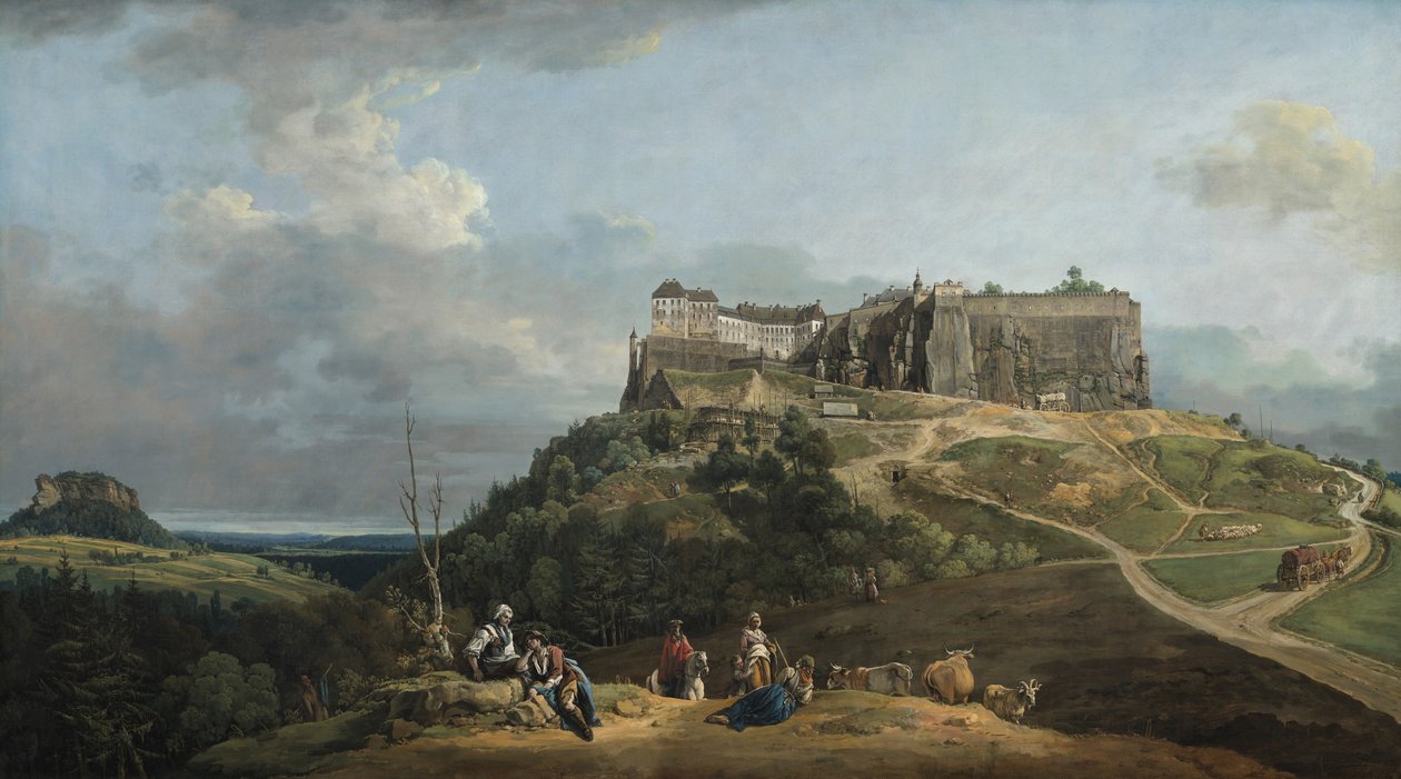 La Fortezza di Königstein da Bernardo Bellotto