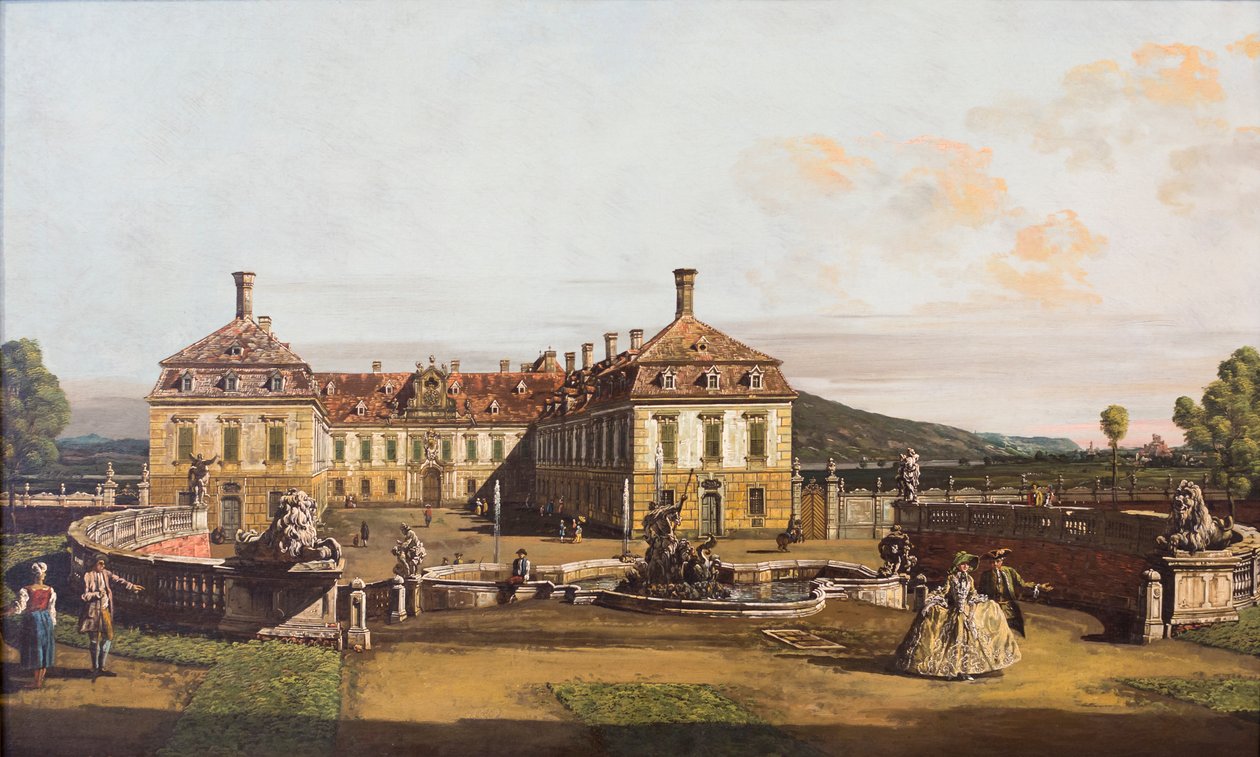 Il palazzo imperiale di Sclosshof da Bernardo Bellotto
