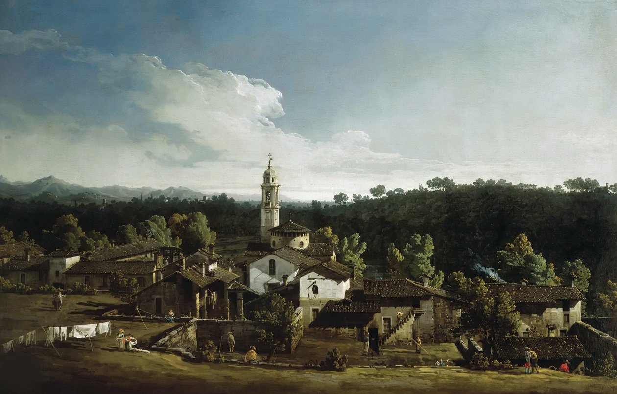 Vista di Gazzada, 1744 da Bernardo Bellotto