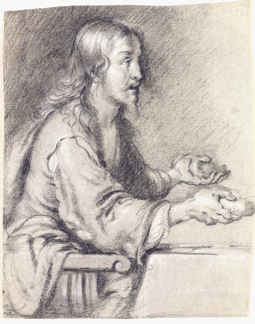 Cristo a Emmaus Presenta il Pane da Bernardo Strozzi