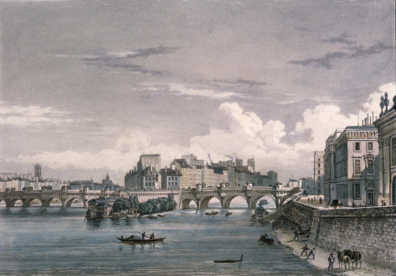 Il Pont Neuf, 1832 da Bernhard Schmidt