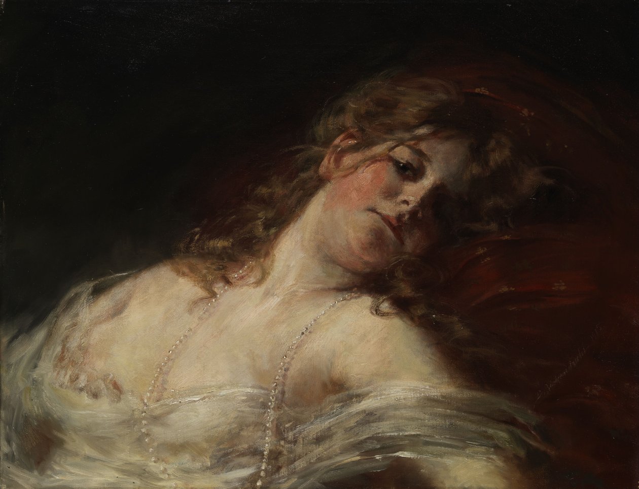 Ragazza riposante da Bernhard Zickendraht