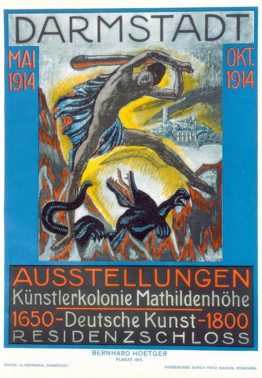 Mostre Colonia di artisti Mathildenhöhe / Arte tedesca 1650–1800 / Darmstadt maggio – ottobre da Bernhard Hoetger