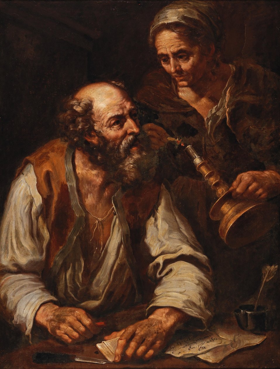 Sigillare una lettera (Allegoria del fuoco) da Bernhard Keil