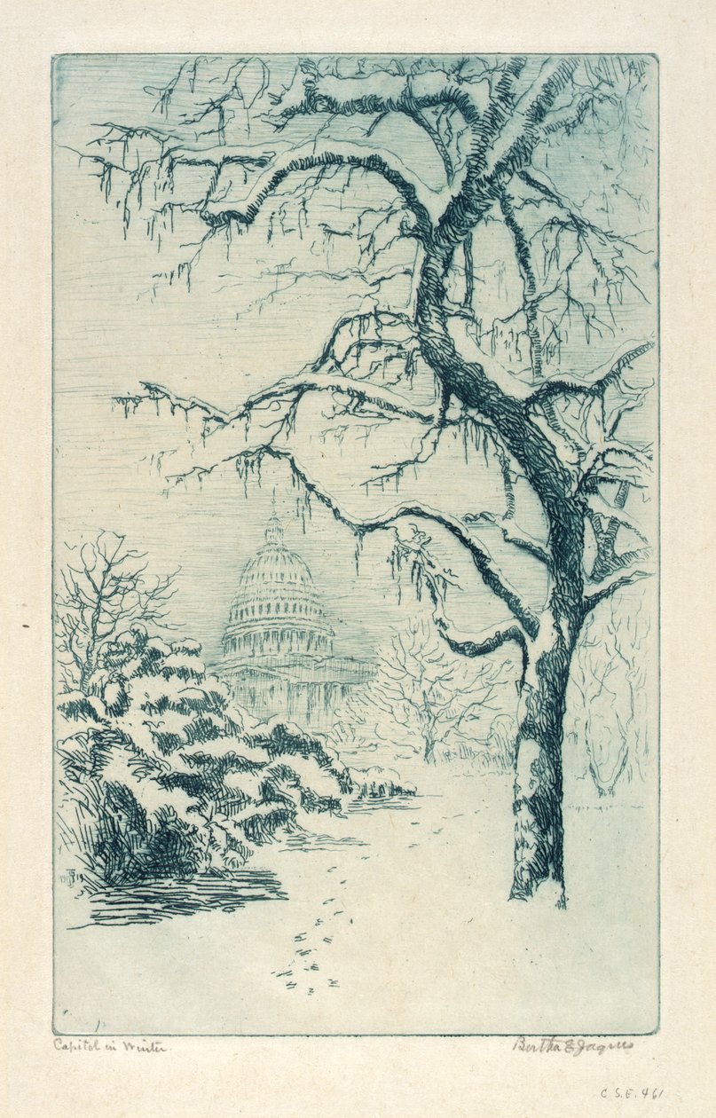 Il Campidoglio in inverno da Bertha E. Jaques