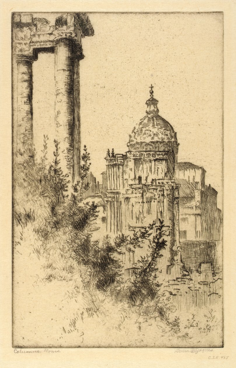 Colonne, Foro Romano da Bertha E. Jaques