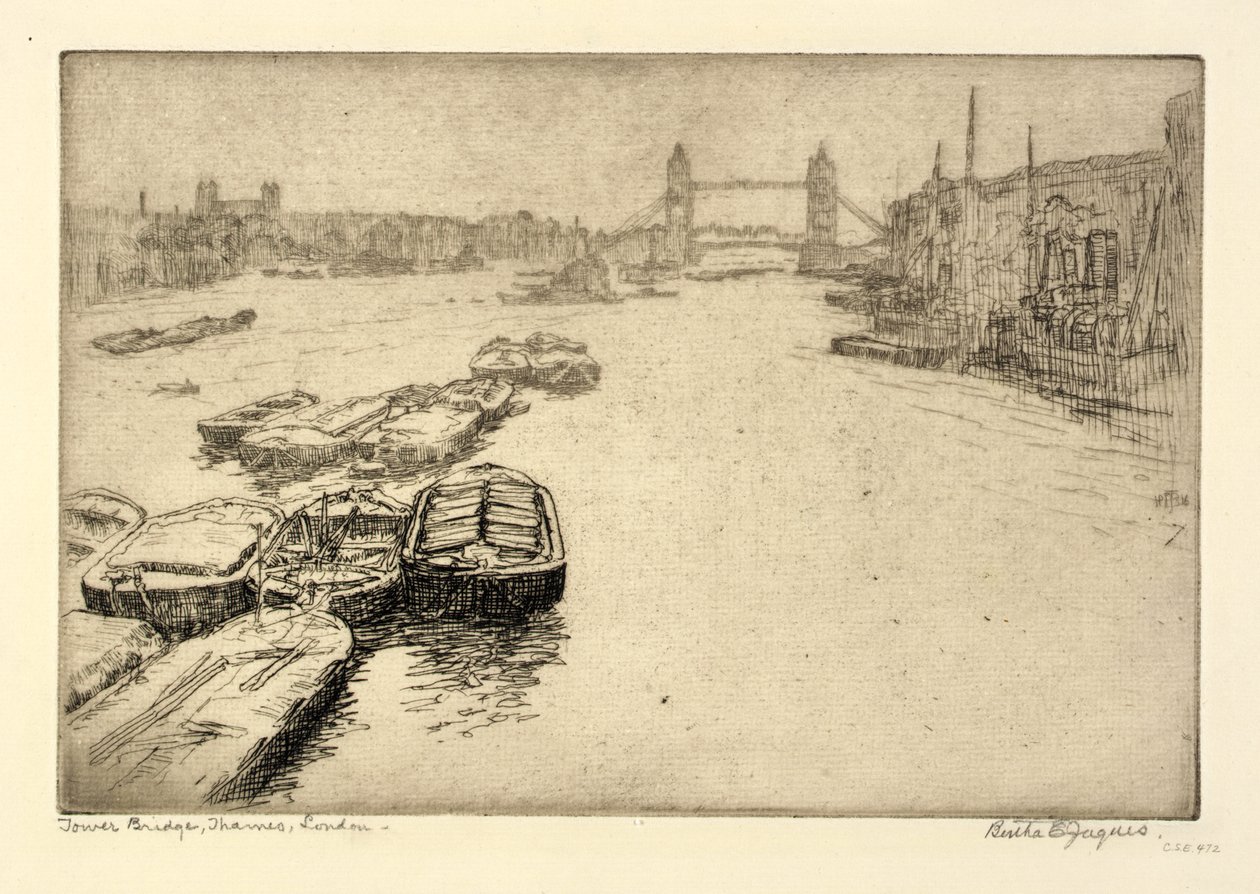 Ponte della Torre, Tamigi, Londra da Bertha E. Jaques