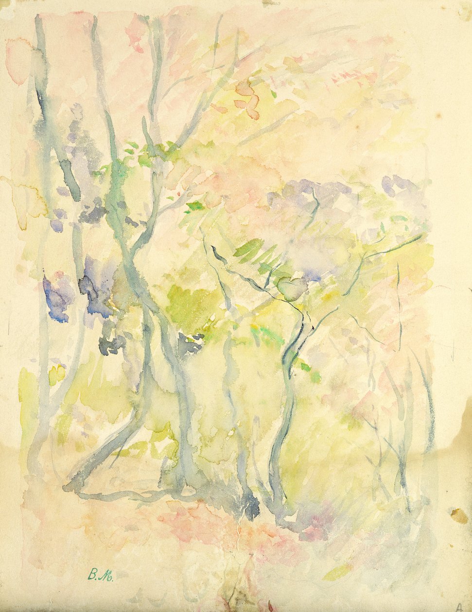 Foresta a Fontainebleau, 1893 da Berthe Morisot