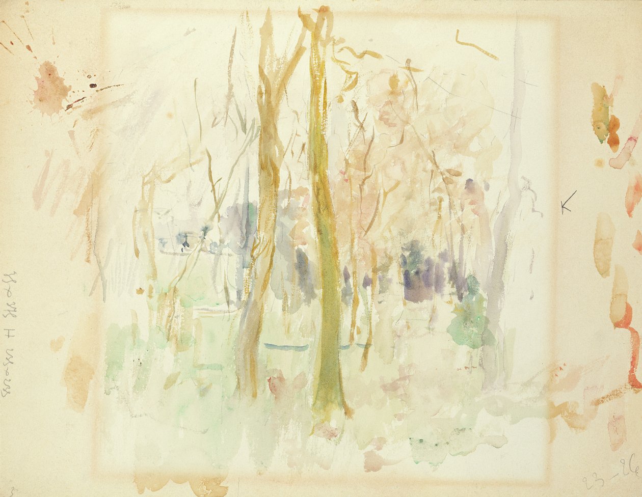 Alberi Rossi, 1885 da Berthe Morisot
