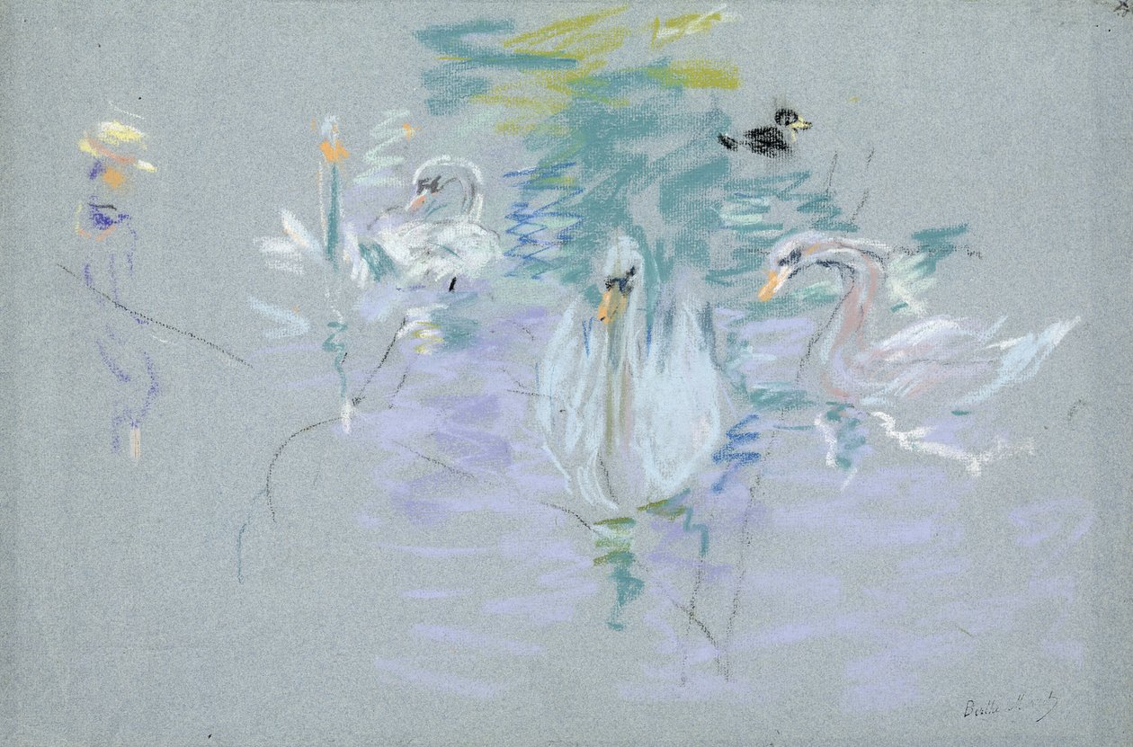 Cigni, 1885 da Berthe Morisot