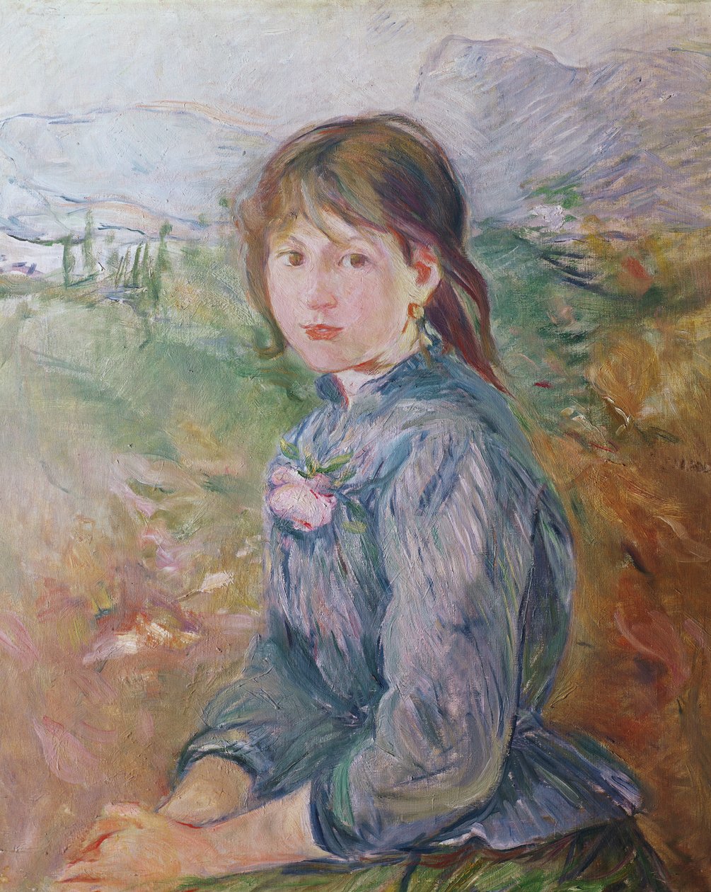 La bambina di Nizza, 1888-89 da Berthe Morisot