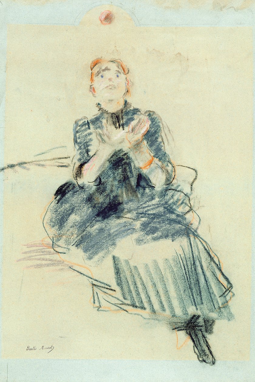 Ragazza che gioca con una palla, 1886 da Berthe Morisot