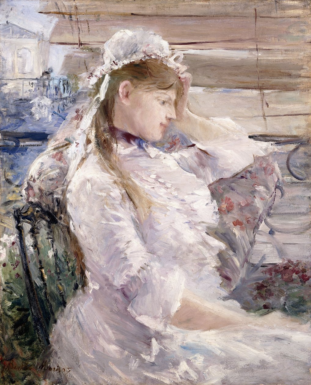 Dietro le persiane, 1879 da Berthe Morisot