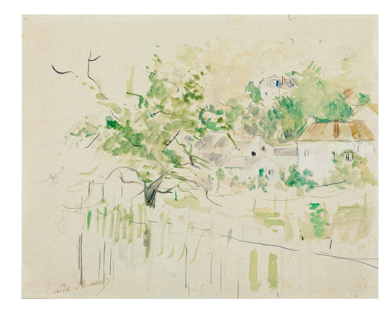 Bougival, 1884 da Berthe Morisot
