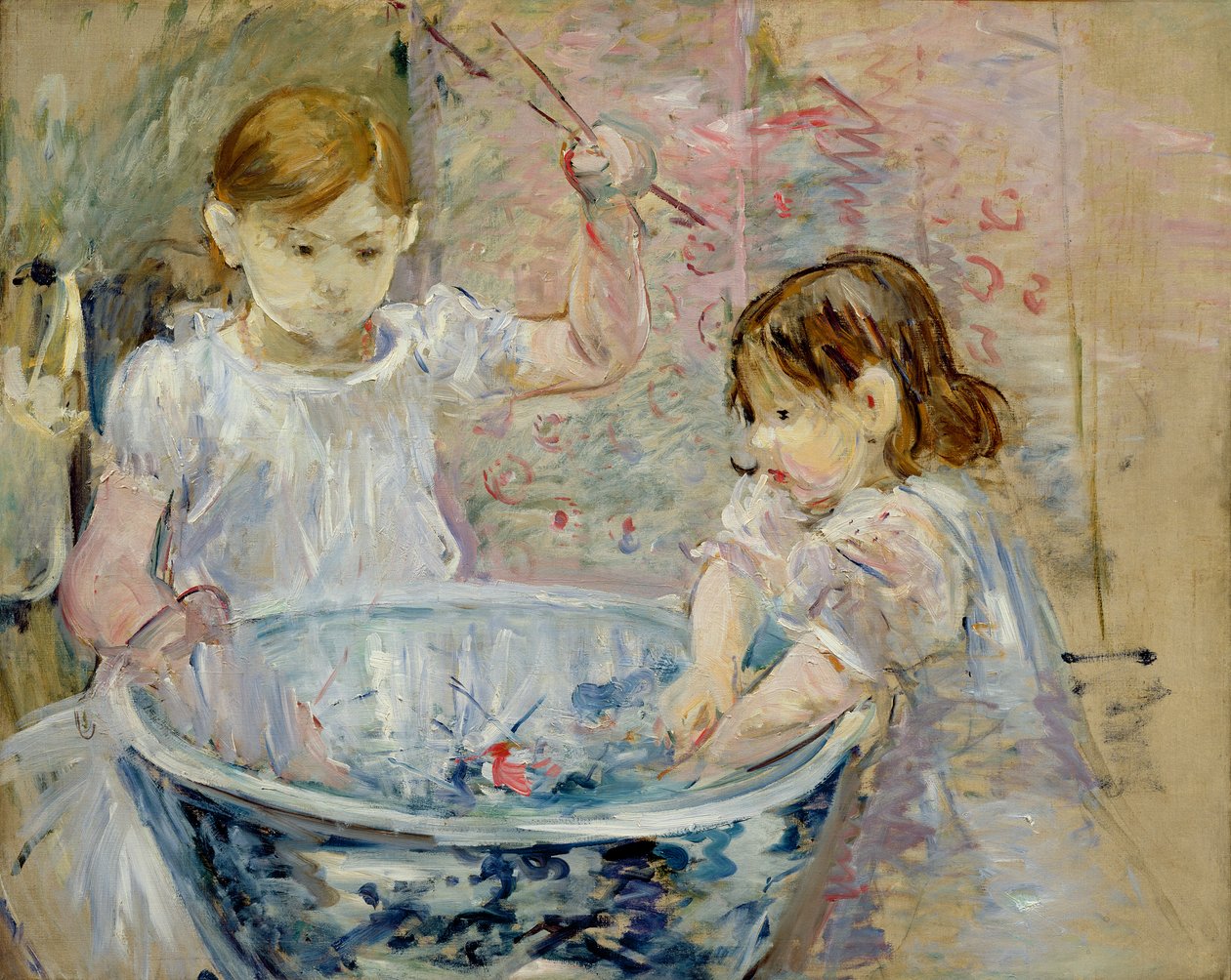 Bambini al bacino, 1886 da Berthe Morisot
