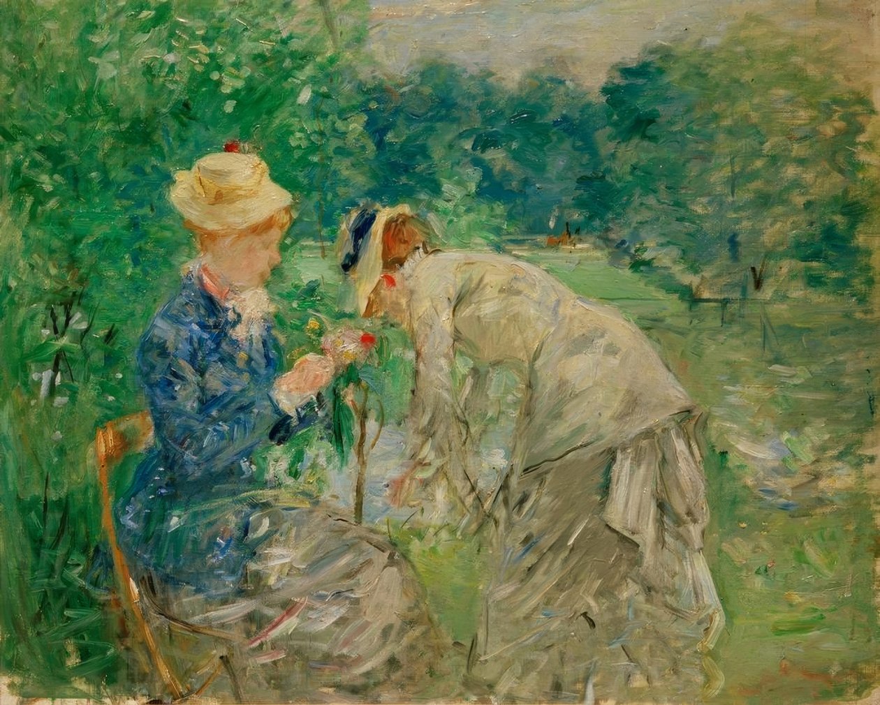 Nel Bois de Boulogne da Berthe Morisot