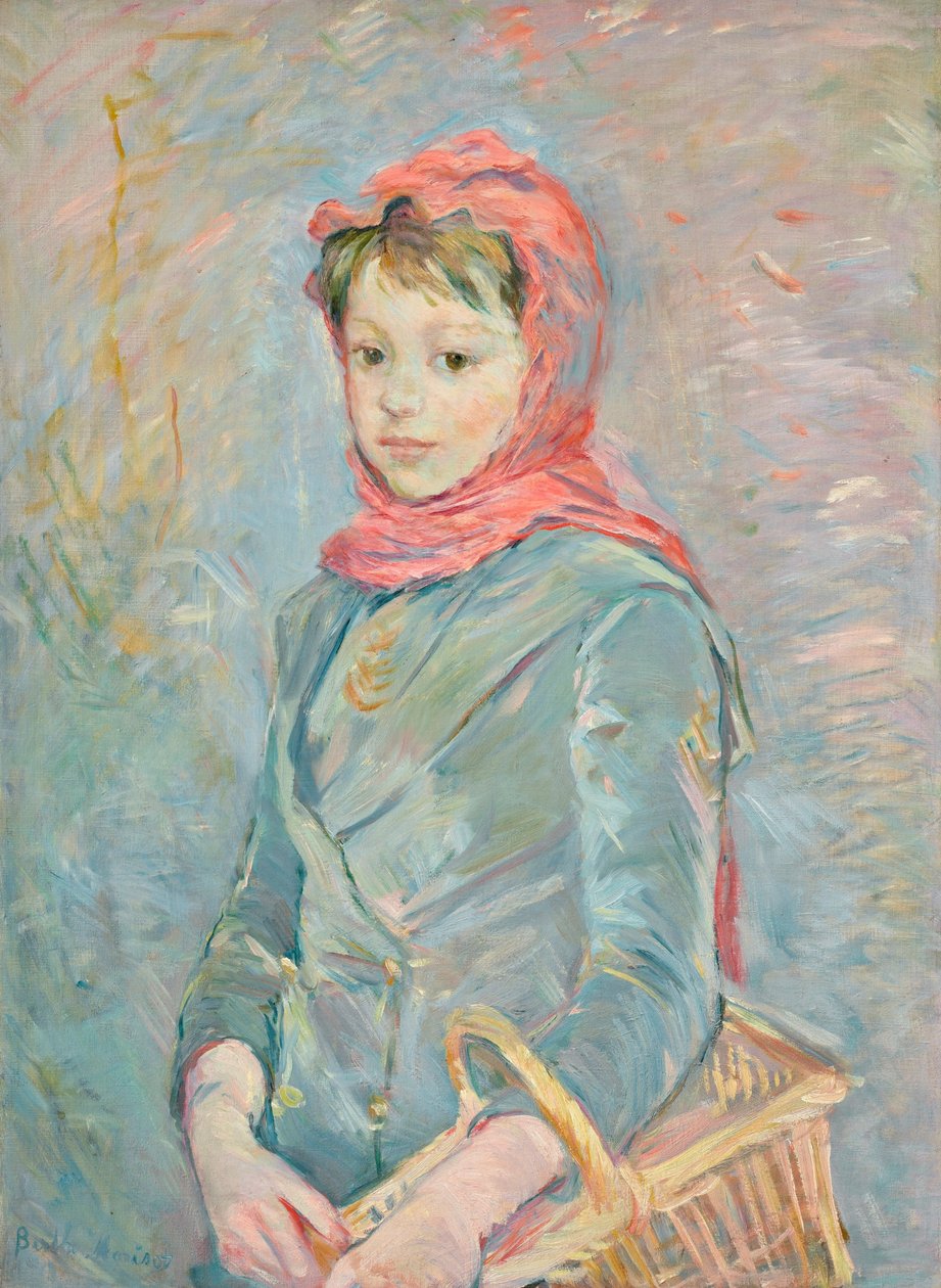 Francese: Fillette portant un panier da Berthe Morisot