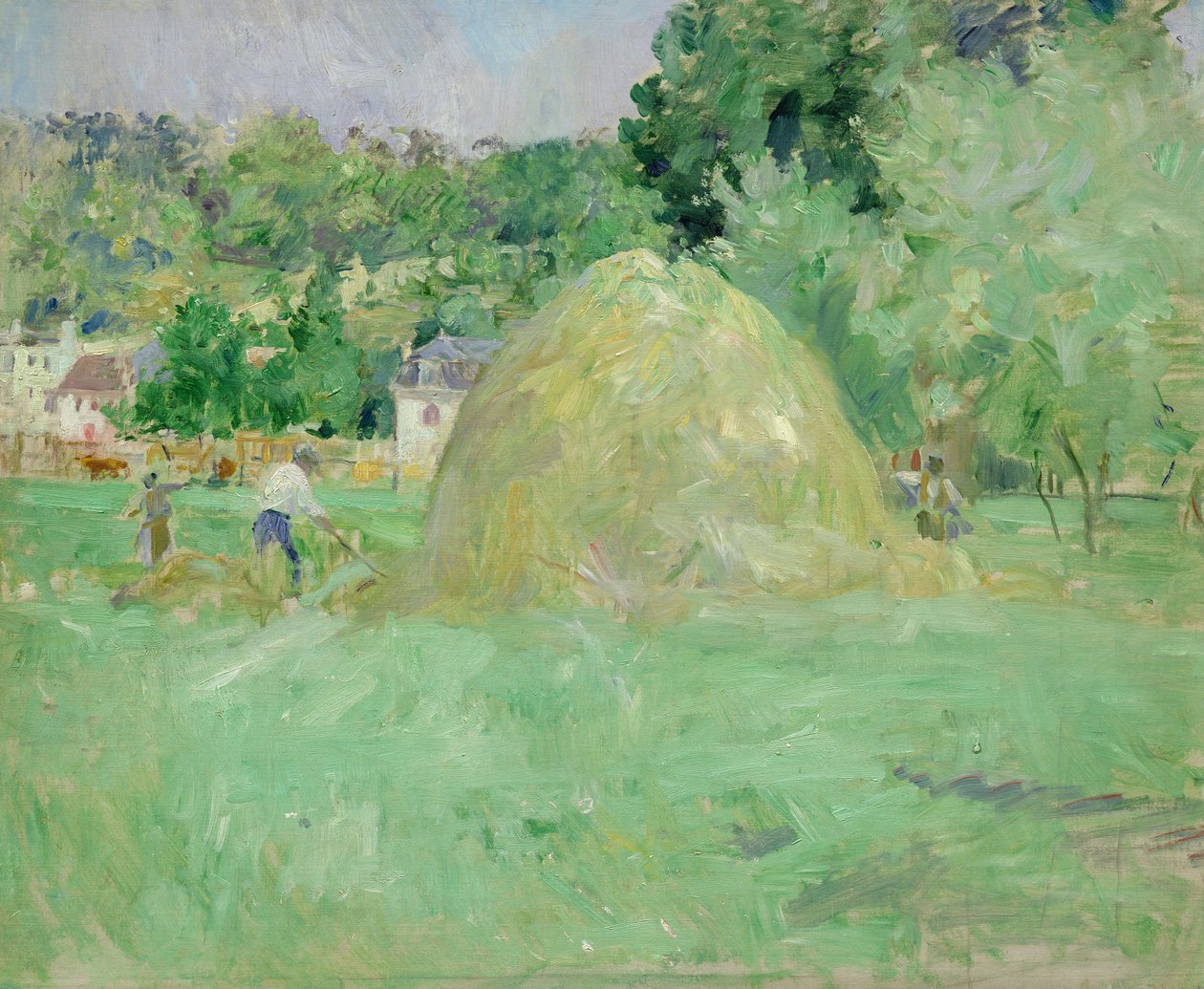 Covoni di fieno a Bougival da Berthe Morisot