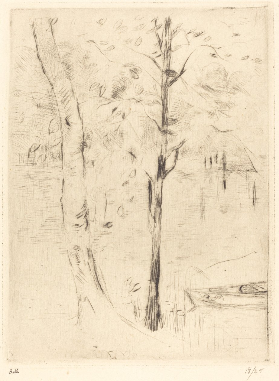 Lago con Barca a Remi da Berthe Morisot