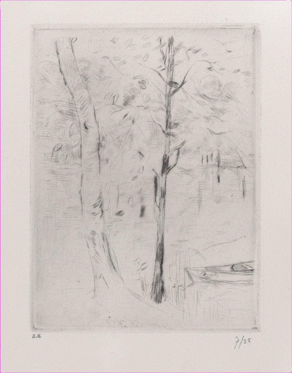 Paesaggio con tronchi d