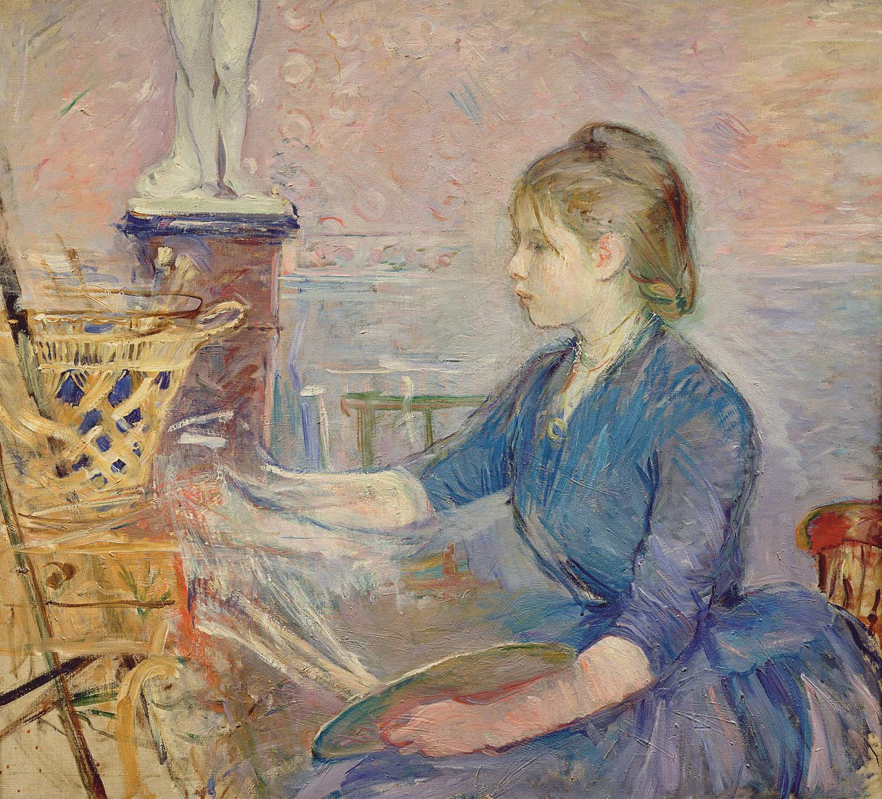 Paule Gobillard che dipinge da Berthe Morisot