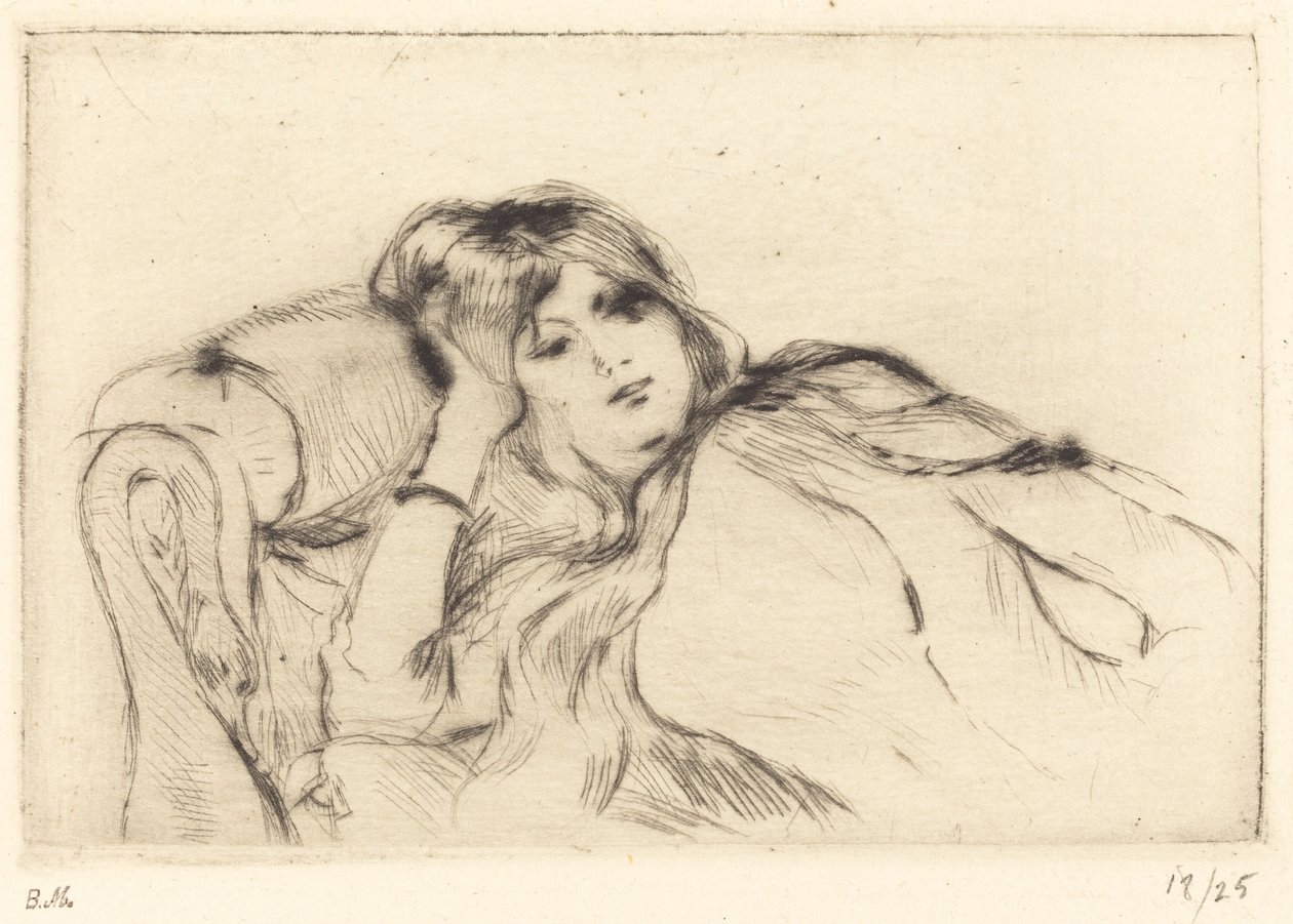 Riposo, 1888-1890 da Berthe Morisot