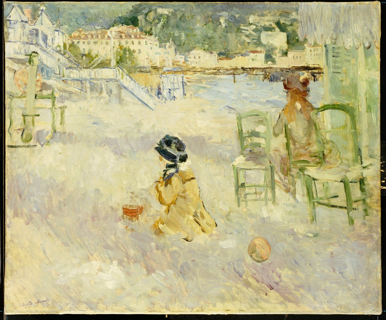 La spiaggia di Nizza, 1882 da Berthe Morisot