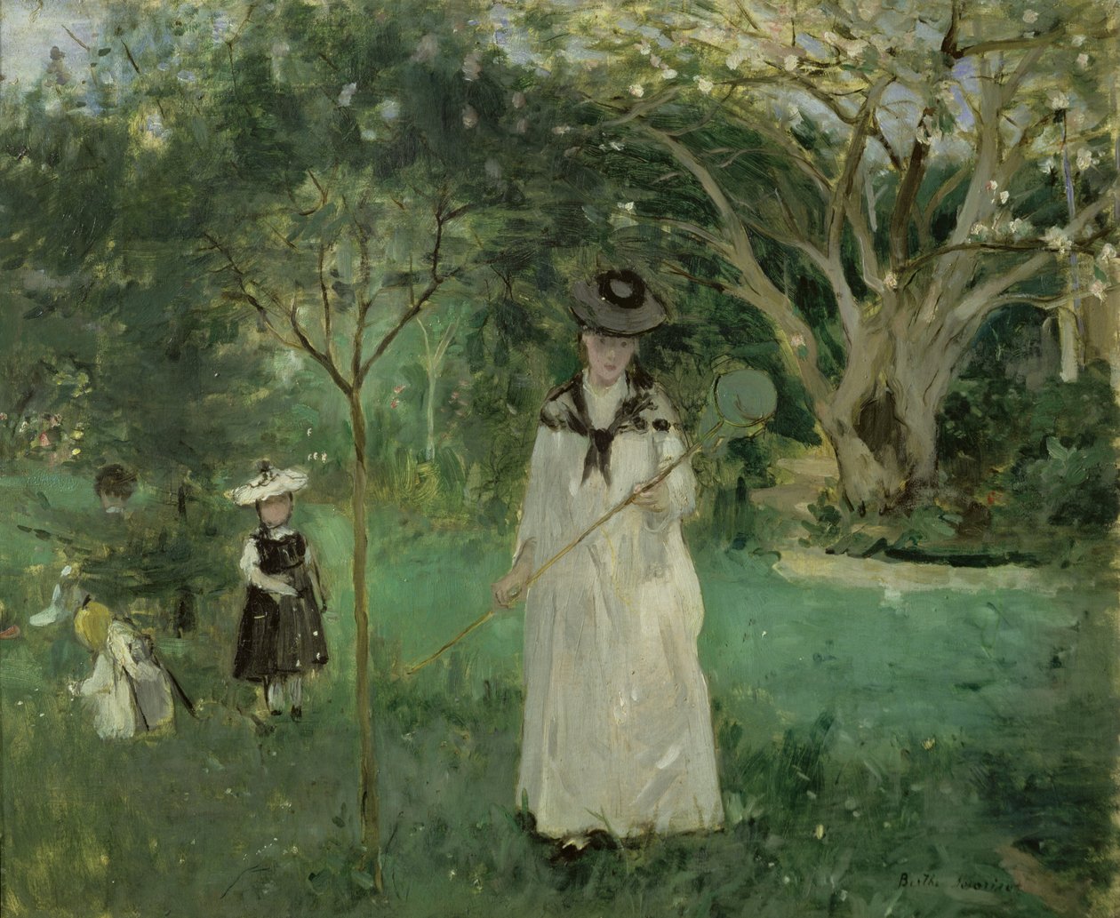 La caccia alle farfalle, 1874 da Berthe Morisot