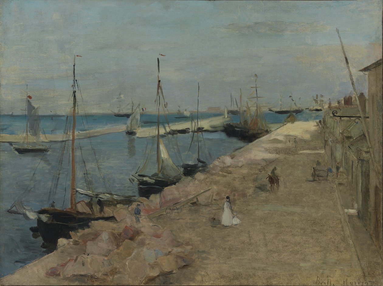 Il porto di Cherbourg, 1871 da Berthe Morisot