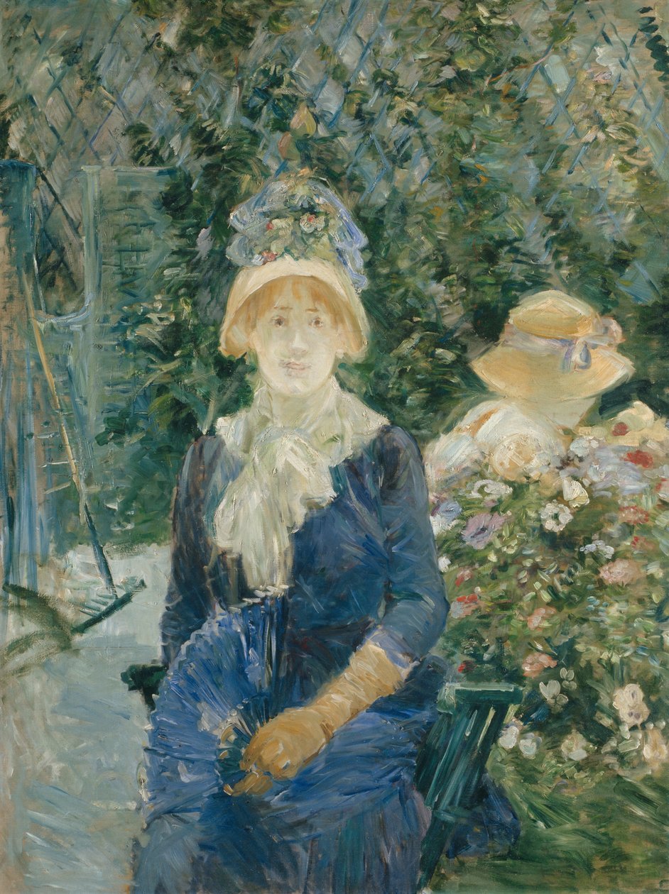 Donna in un giardino da Berthe Morisot