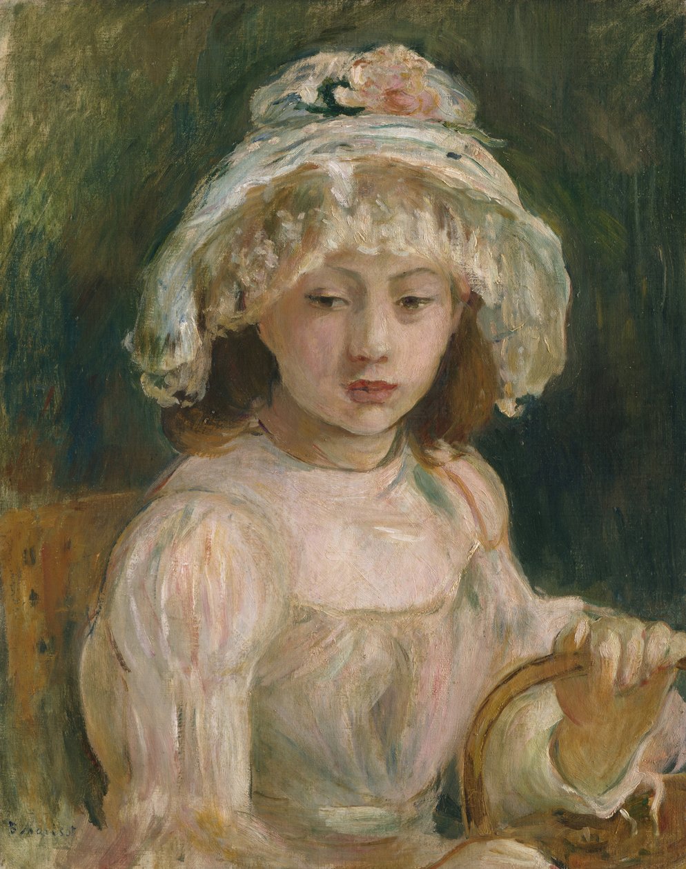 Giovane Ragazza con Cappello da Berthe Morisot