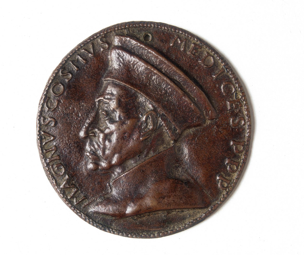 Medaglia raffigurante Cosimo il Grande: recto da Bertoldo di Giovanni