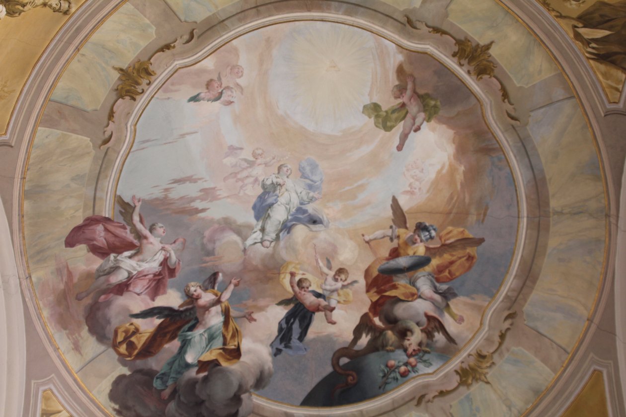 Madonna nella chiesa di Prato (Busto Arsizio) - Affreschi sul soffitto da Biagio Bellotti