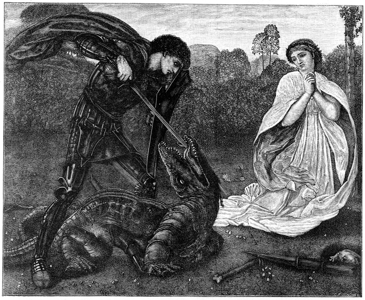 San Giorgio e il drago da Birket Foster