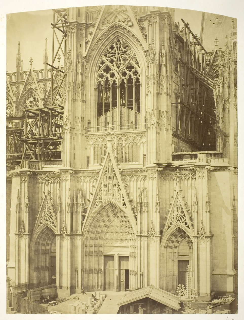 Cattedrale di Colonia, transetto sud da Bisson Freres Studio