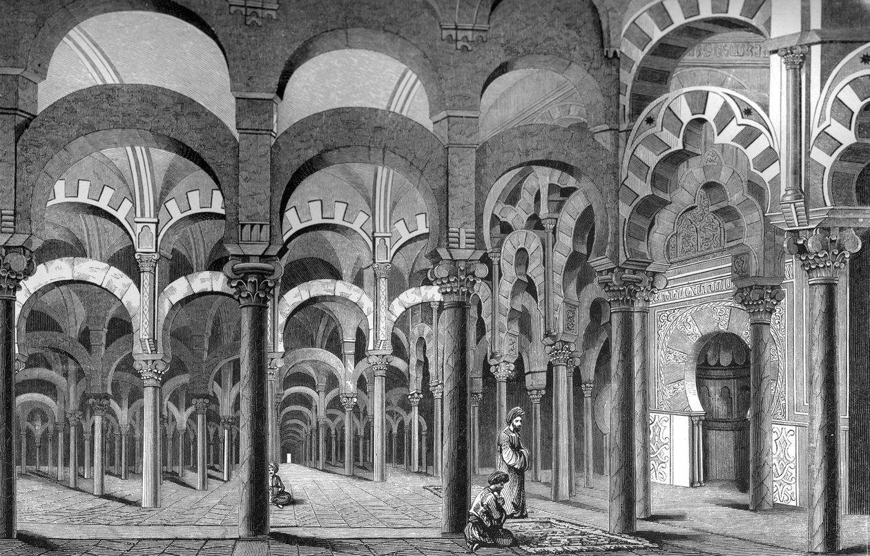 La Mezquita, Córdoba, Spagna, 1849 da Bisson and Cottard