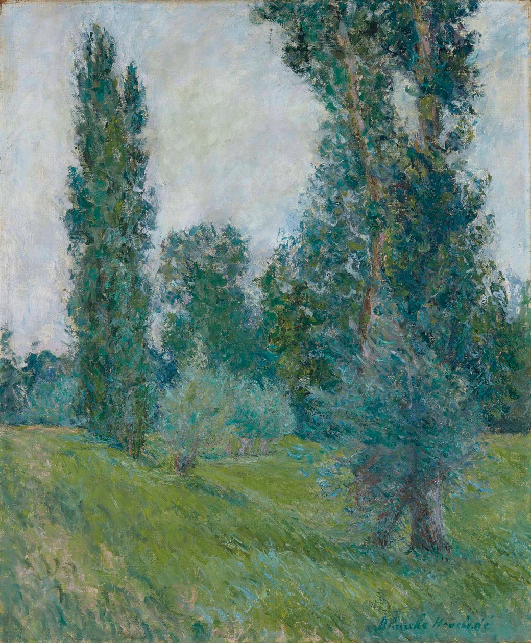 Paesaggio con pioppi a Giverny da Blanche Hoschede Monet