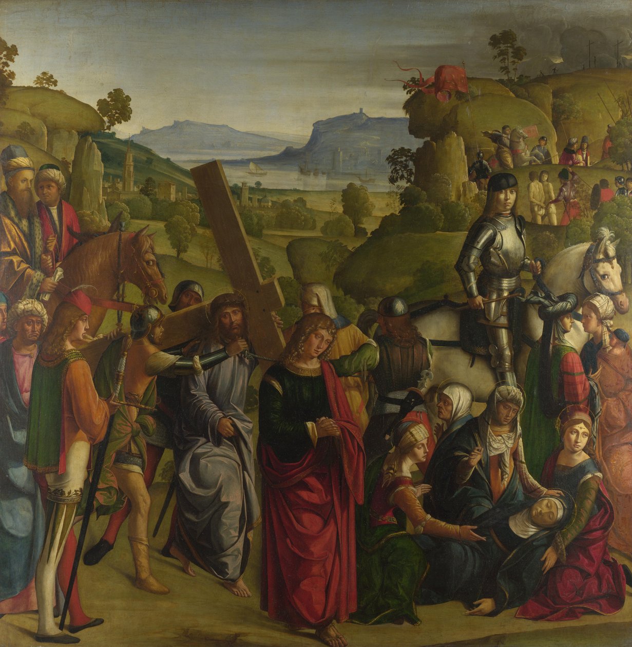 Cristo che porta la croce e la Vergine Maria svenuta da Boccaccio Boccaccino