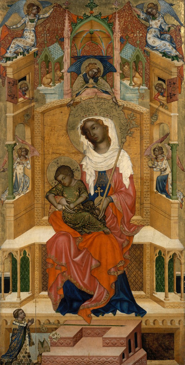 Maria in trono con il Bambino da Bohemian Master
