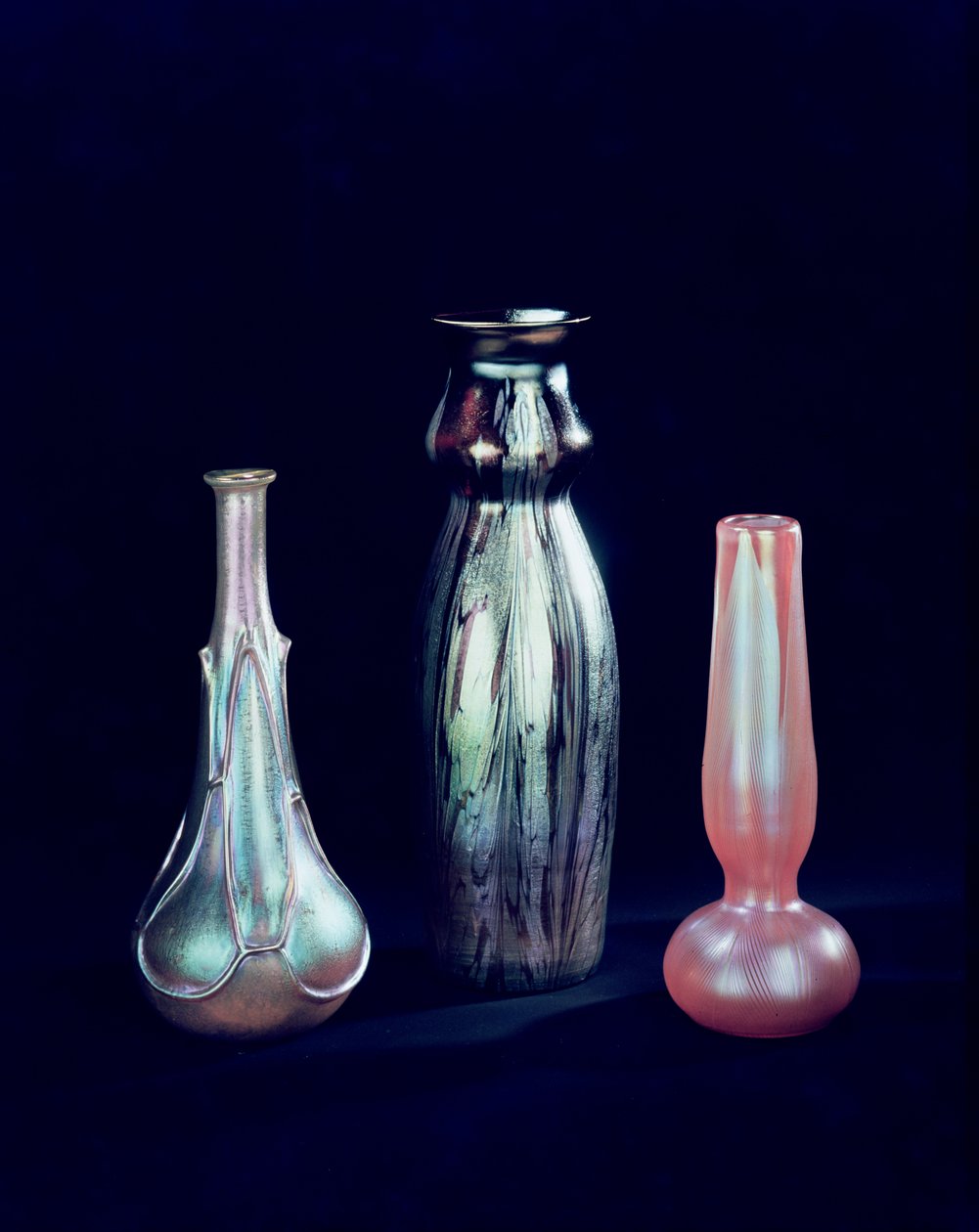 Collezione di vasi, possibilmente Loetz, c.1900 vetro da Bohemian School