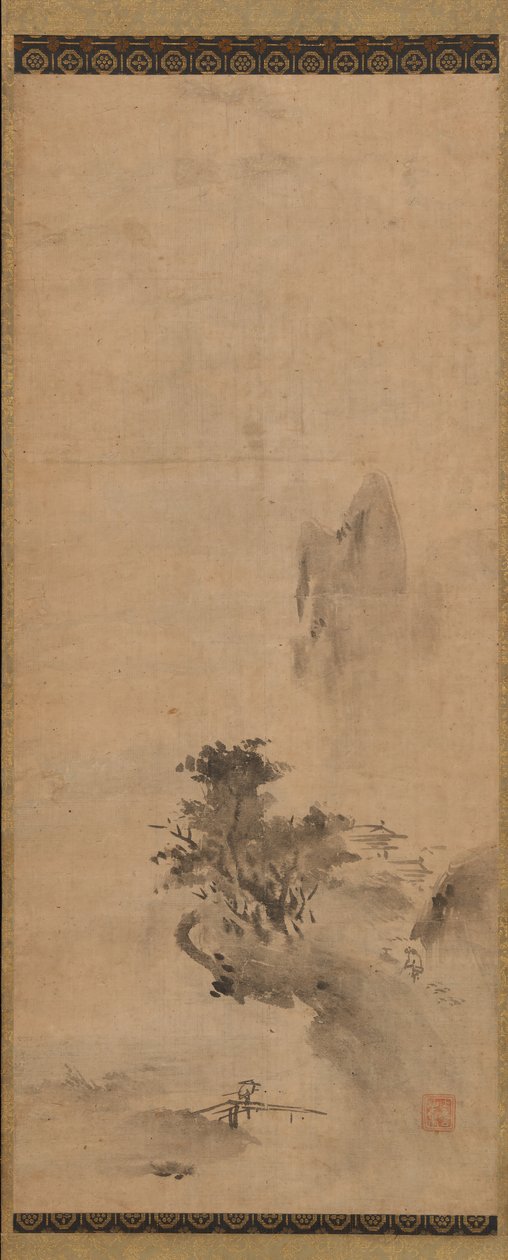 Paesaggio a inchiostro spruzzato, inizio XVI secolo da Bokusho Shusho